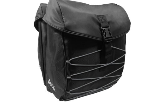 Beck Dubbele fietstas S.tar Zwart/Grijs 36L