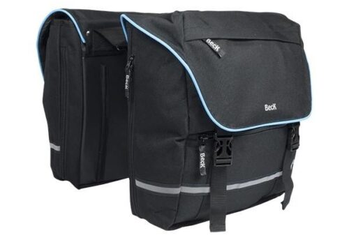 Beck Dubbele fietstas SPRTV MIK Blauwe Bies