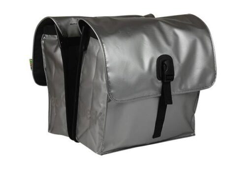 Beck Dubbele fietstas Small 30L Silver