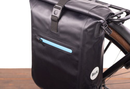 Beck Enkele fietstas Base TPU Zwart/Blauw 18L