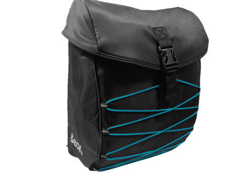 Beck Enkele fietstas S.tar Single Zwart/Blauw 18L