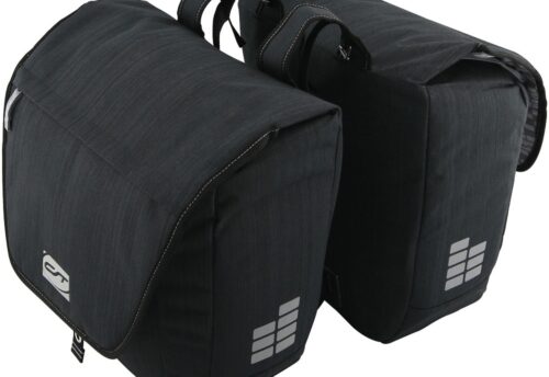 CONTEC Dubbele fietstas Neo Double XL 33L Zwart/Grijs