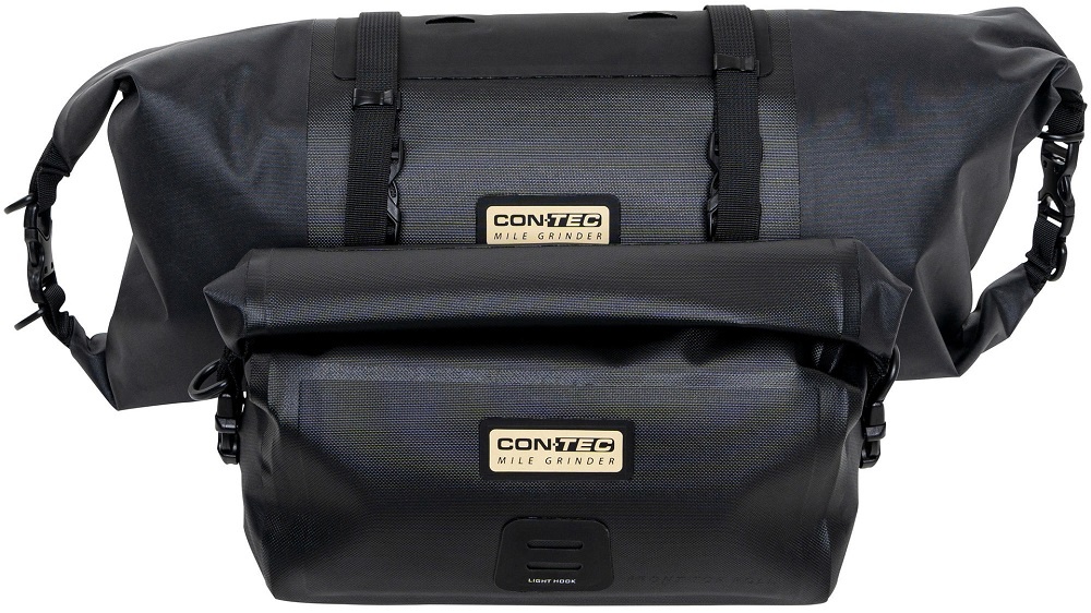 CONTEC Stuurtas Mile Grinder Front 8 + 4L Zwart CONTEC Stuurtas Mile Grinder Front 8 + 4L Zwart