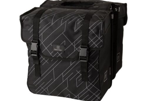 FastRider Dubbele fietstas Dex 36L Zwart