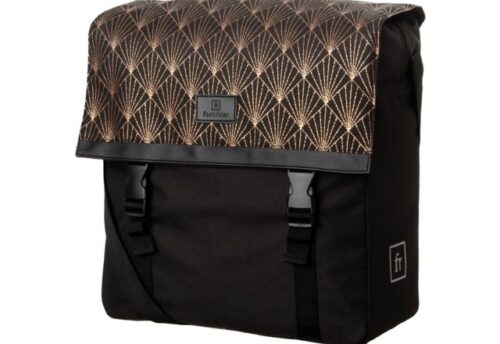 FastRider Enkele fietstas Shopper Nara Deco/Zwart 17L