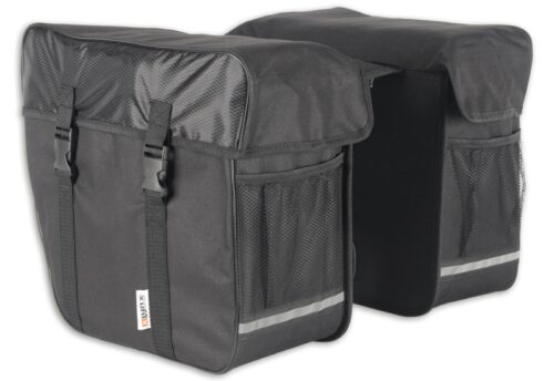 Lynx Dubbele fietstas Polyester 35L Zwart