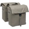 New Looxs Dubbele fietstas Leeds Double 38L Taupe