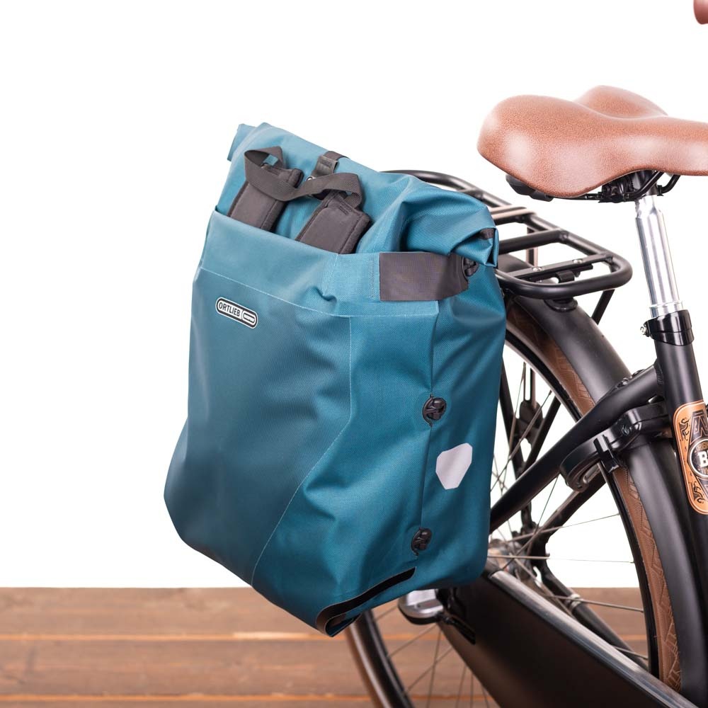 Ortlieb Enkele Fietstas en Rugtas Vario PS QL 2.1 Petrol - 26L Ortlieb Enkele Fietstas en Rugtas Vario PS QL 2.1 Petrol - 26L