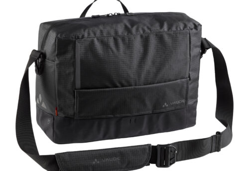 Vaude Enkele fietstas Cyclist Messenger Waxed L 15L Zwart