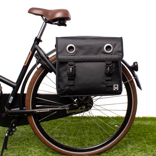 Willex Dubbele fietstas Bisonyl 30L Zwart Willex Dubbele fietstas Bisonyl 30L Zwart