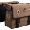 Willex Dubbele fietstas Canvas Tas 46L Bruin