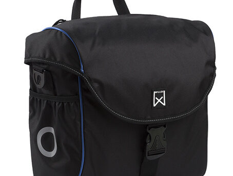 Willex Enkele fietstas/ Pakaftas 300 18L Zwart/blauw