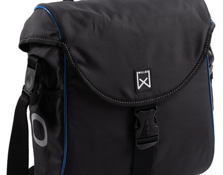 Willex Enkele fietstas/ Pakaftas 300 S 12L Zwart/blauw