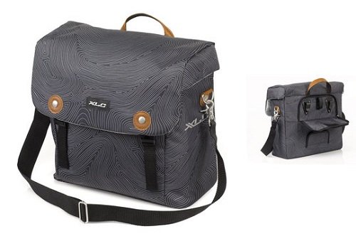 XLC Enkele fietstas Lux Anthracite Fingerprint 16L Grijs XLC Enkele fietstas Lux Anthracite Fingerprint 16L Grijs