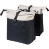 Basil Dubbele Fietstas Vive MIK 2.0 28-35L Wit/Zwart