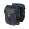 Basil Dubbele fietstas Miles Tarpaulin Double bag 34L Zwart/oranje