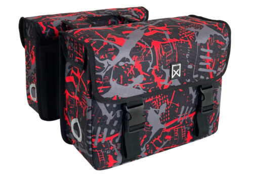 Willex Dubbele fietstas 34L FIRE