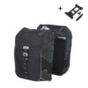 Basil Dubbele Fietstas Miles MIK 2.0 32L Black/Lime