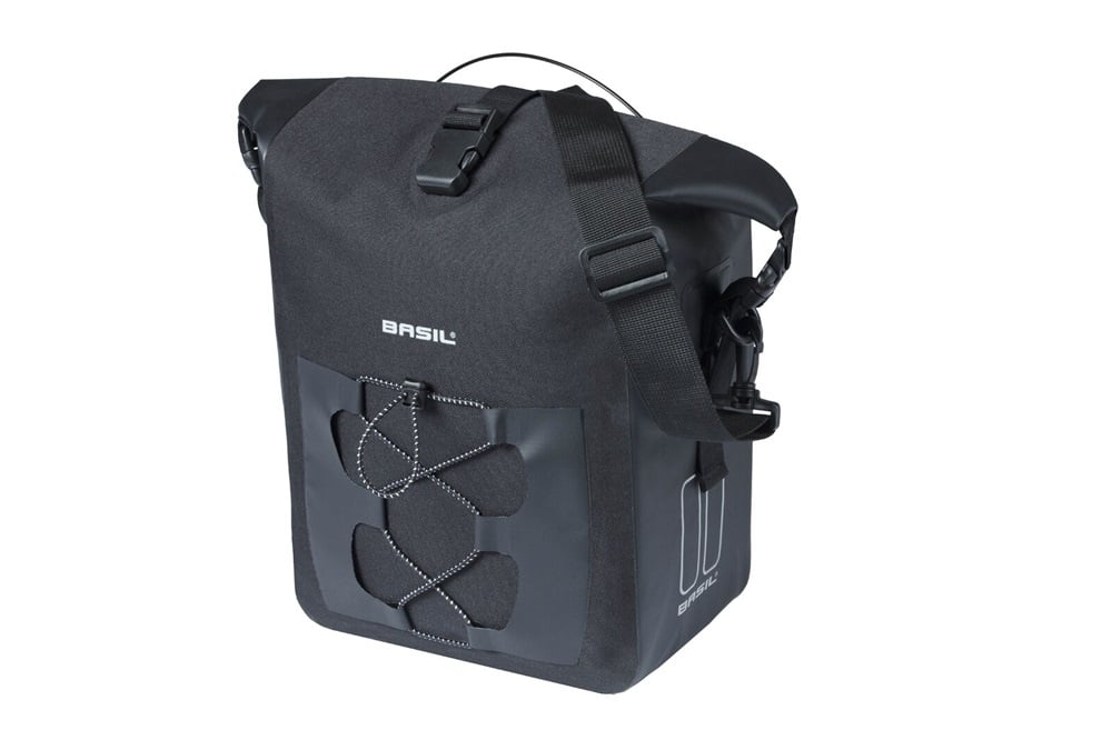 Basil Enkele Fietstas Navigator Waterproof M MIK Studs 14L Zwart Basil Enkele Fietstas Navigator Waterproof M MIK Studs 14L Zwart