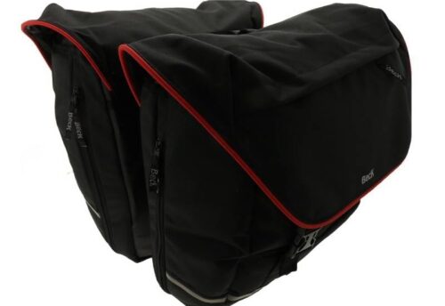 Beck Dubbele fietstas SPRTV XL Rode Bies 40L Zwart