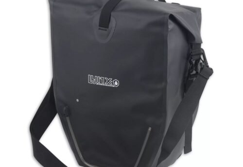 Lynx Enkele fietstas Rocky XL LED Zwart 25L