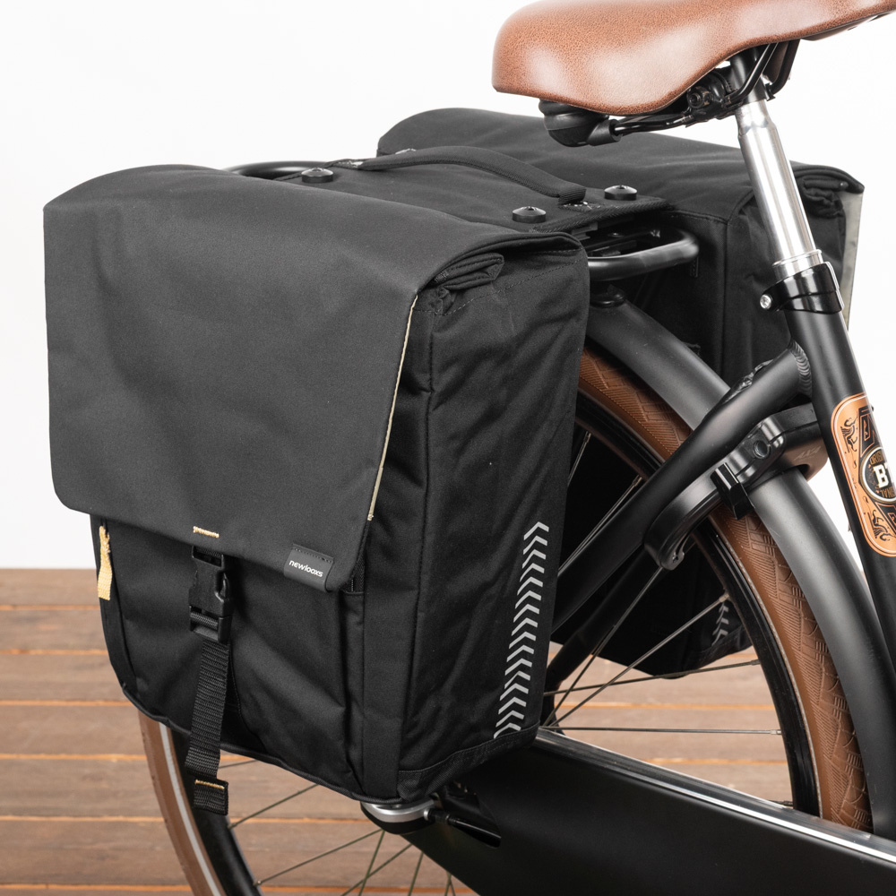 New Looxs Dubbele fietstas Tulum MIK 32L Zwart New Looxs Dubbele fietstas Tulum MIK 32L Zwart