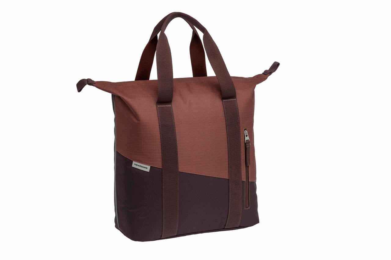 New Looxs Enkele fietstas Shopper Oslo Kota 24L Bordeaux/roest New Looxs Enkele fietstas Shopper Oslo Kota 24L Bordeaux/roest