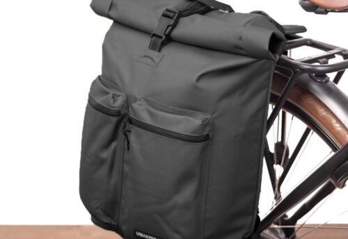 Urban Proof Enkele fietstas en rugtas Rolltop Backpack Recycled 20L Zwart