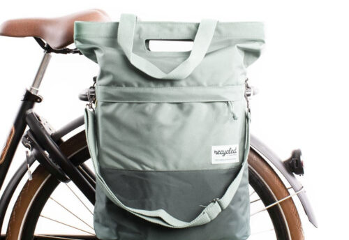 Urban Proof Shopper fietstas 20L Recycled - Groen/Grijs