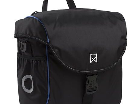 Willex Enkele fietstas/ Pakaftas 300 18L Zwart/blauw