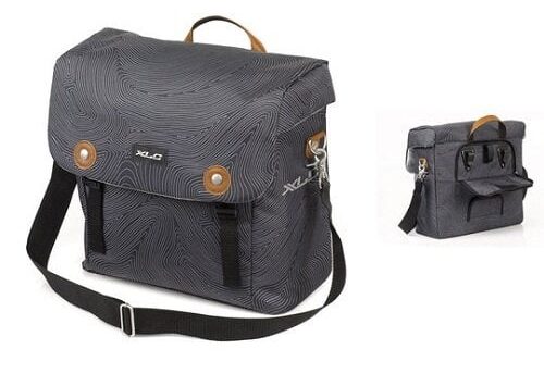 XLC Enkele fietstas Lux Anthracite Fingerprint 16L Grijs