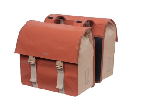 Basil Urban Load Dubbele fietstas 48-53L Terrarood