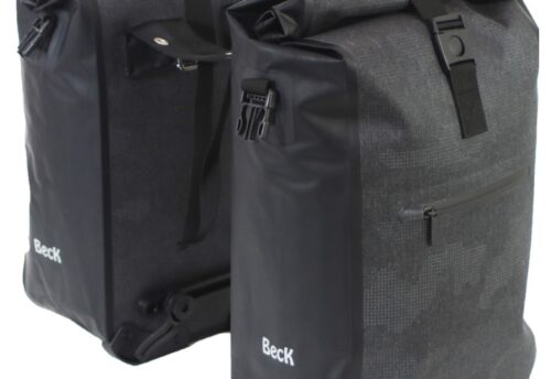 Beck Dubbele fietstas Base Too Zwart 36L
