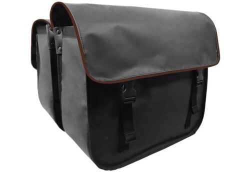 Beck Dubbele fietstas Organic Bruine Bies 42L