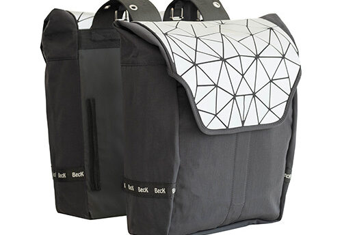 Beck Dubbele fietstas Ultra 32L Silver