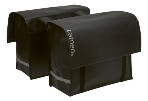 New Looxs Dubbele Fietstas Cameo Bisonyl 46L - Matzwart