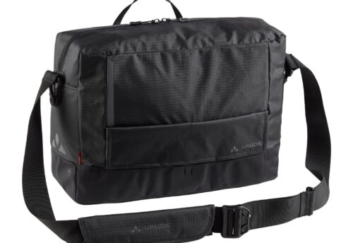Vaude Enkele fietstas Cyclist Messenger Waxed L 15L Zwart
