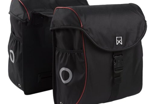 Willex Dubbele fietstas Bagagetas 300 38L Zwart/rood