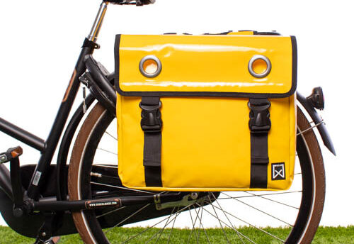 Willex Dubbele fietstas Bisonyl 40L Geel