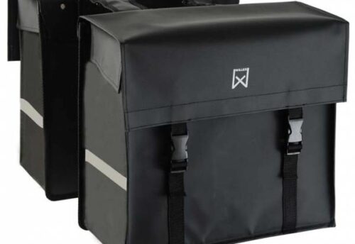 Willex Dubbele fietstas Bisonyl Tas 40L Matzwart