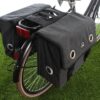 Willex Dubbele fietstas Canvas Tas 40L Zwart