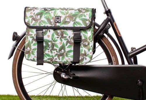 Willex Dubbele fietstas Metropolis 34L Green Leaves
