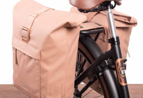 Basil Dubbele fietstas Brooklyn 41L Zand