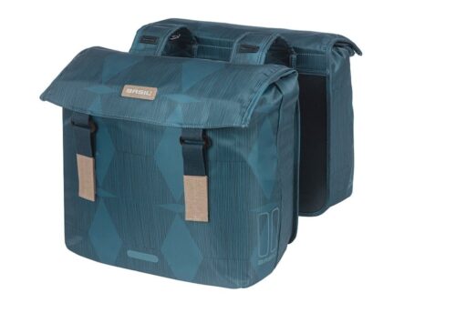 Basil Dubbele fietstas Elegance 40-49L Estate Blue