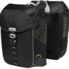 Basil Dubbele fietstas Miles Double bag 32L Black lime