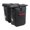 Beck Dubbele fietstas Base Too Zwart/Rood 36L