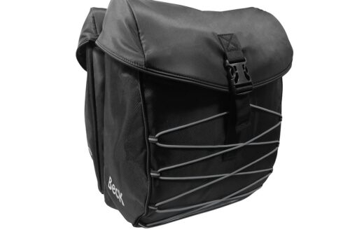 Beck Dubbele fietstas S.tar Zwart/Grijs 36L