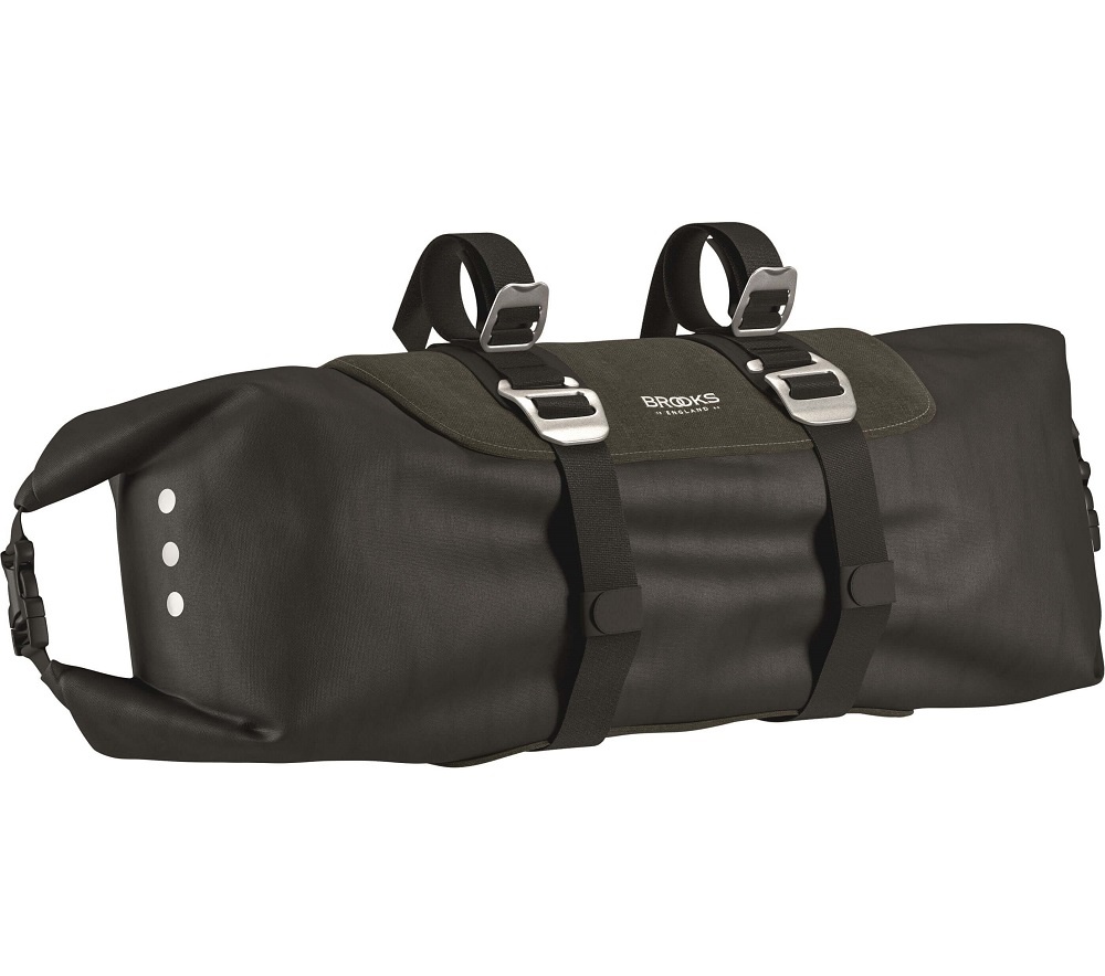Brooks England Stuurtas Scape Handlebar Roll Mud Green - 10-12L Brooks England Stuurtas Scape Handlebar Roll Mud Green - 10-12L