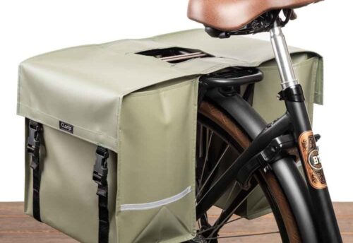 Clarijs Dubbele fietstas 40L Mat Olive