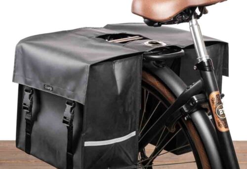 Clarijs Dubbele fietstas 40L Matzwart